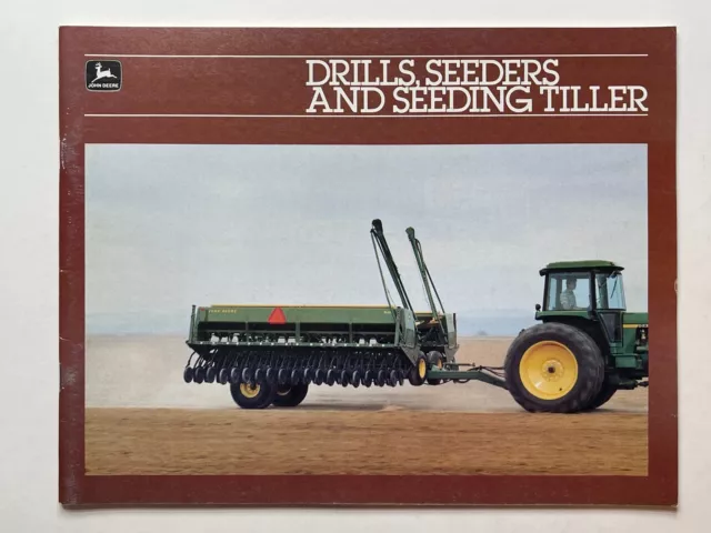Vintage John Deere Drills, Seeders, & Seeding Tiller Sales Brochure *Dated 1982*