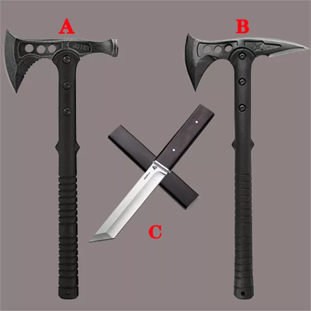 Tactical Tomahawk Throwing Hatchet Axe Camping Hunting Survival Knife Multi Tool