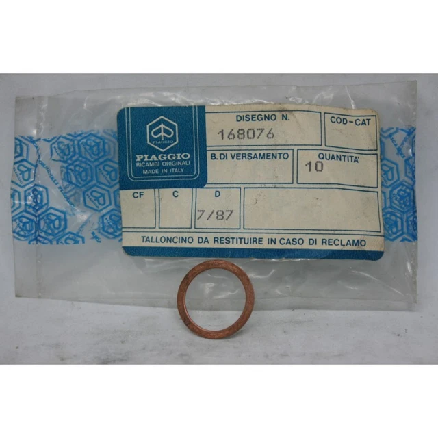 Guarnizione Collettore Scarico Per Piaggio Ape, Modelli TM, 703, Poker, Car Max, Diesel, Italia