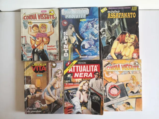 Lotto 6 fumetti per adulti