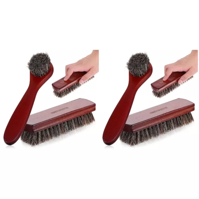 4 pz spazzola lucidante per scarpe spazzola per scarpe spazzola per scarpe spazzola per pulizia in capelli di rosa