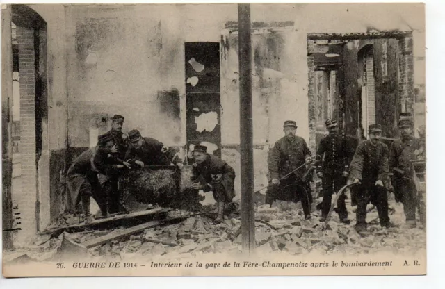 CHAMPAGNE FAIR - Marne - CPA 51 - Military Life - Soldiers bombing station
