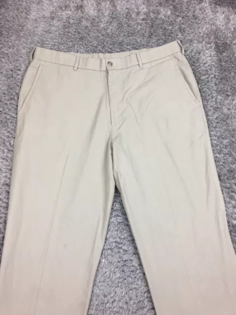 Dockers Premium Dress Pants Mens Size 38x30 Beige Straight Leg Relaxed Fit 2