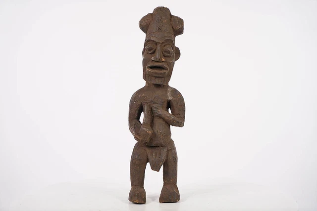 Bluntly Carved Bamun Style African Statue 16" - Cameroon