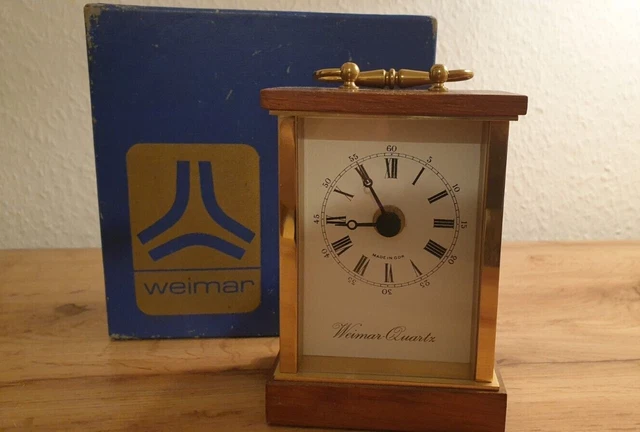 Weimar Quartz | Kaminuhr | Tischuhr | mit  Originalverpackung | DDR 1988 3