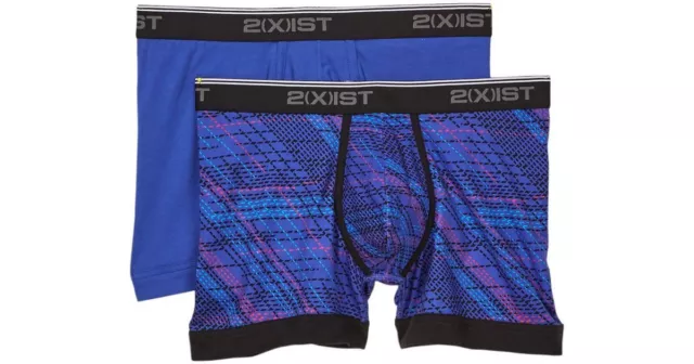 NEW 2(X)IST 2 PACK Cotton Stretch Boxer Briefs Size Small or Large 2xist