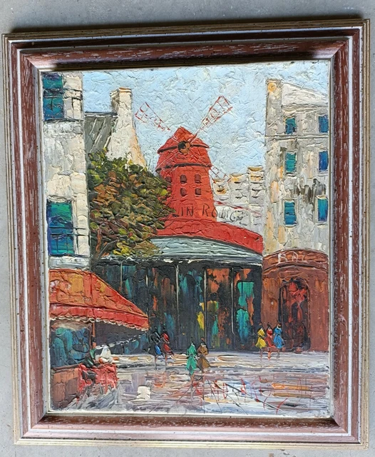 Tableau Huile Sur Toile Signé Du XVIIIe Siècle – Style Classique, Origine France, Support Bois