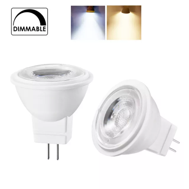 Dimmable MR11 LED Spotlight Bulb 3W GU4 2835 SMD Replace 30W Halogen White Lamp