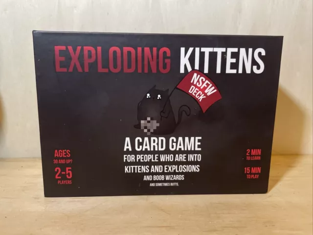 Exploding Kittens NSFW Deck A Card Game Complete 2015