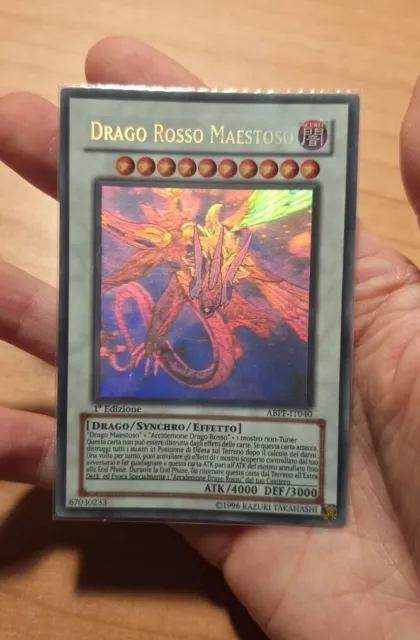 Drago rosso maestoso ghost Abpf-040 prima edizione