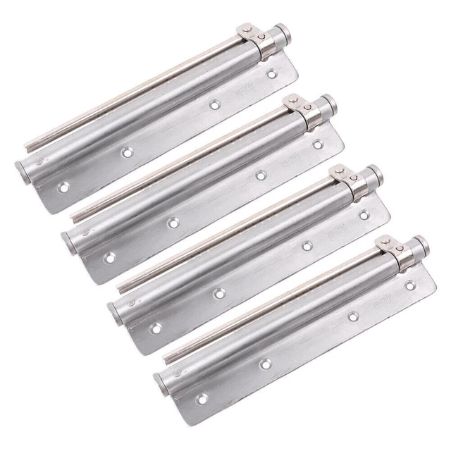 4 piezas Cerrador de puerta de cierre automático de acero inoxidable montado en superficie clasificación de fuego cambiable