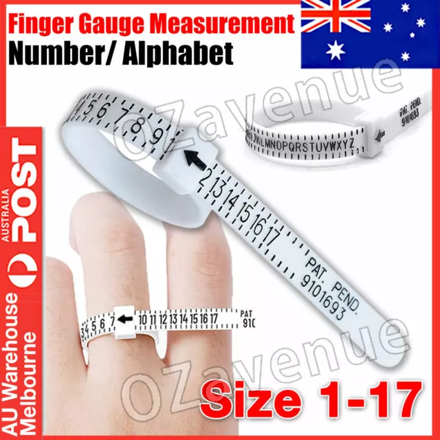 Ring Sizer for Women/Men Measurement Tool Finger Sizes in AU UK US CA