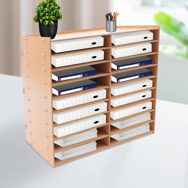 Briefablage Holz Schubladenbox – Schreibtisch-Organizer, 51,8 X 49 Cm, Mit 3 Jahren Garantie Briefablage Holz 51,8x49 Cm