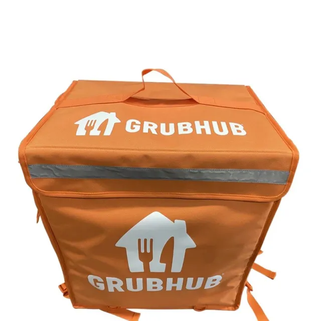GrubHub Orange Insulated Delivery Back Pack - Brand New