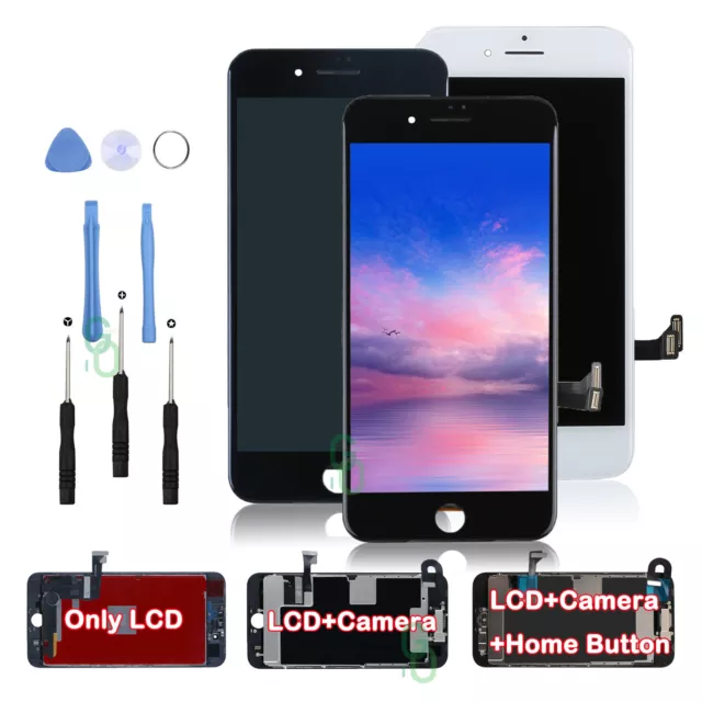 For Apple iPhone 8 8 Plus LCD 3D Touch Screen Replacement Display Assembly+Tools