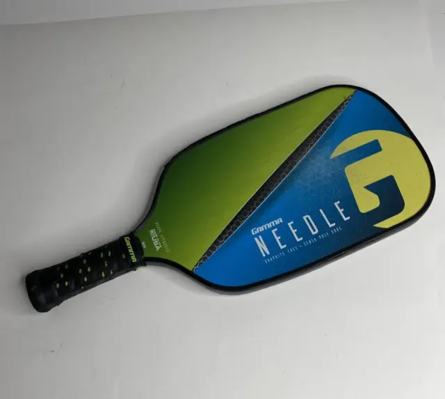 Gamma Needle Pickleball Paddle Graphite Face  Sensa Poly Core USA Made