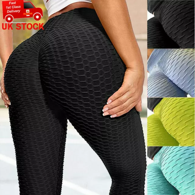 Women Anti-Cellulite Yoga Pants Push Up Tik Tok Leggings Bum Butt Lift Sport Gym