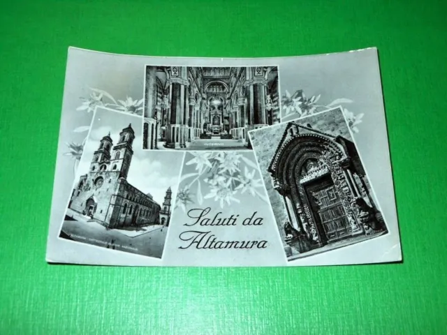 Cartolina Saluti da Altamura - Vedute diverse 1956.