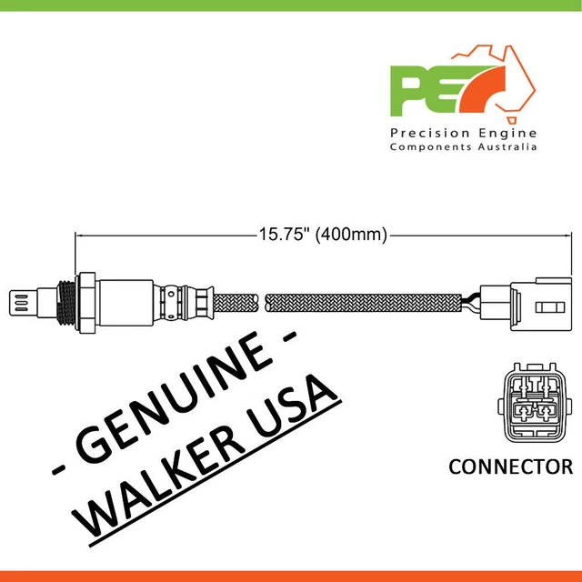 Walker O2 Sensor Extender NEW WALKER USA Oxygen Sensor O2 For Toyota Hiace Hilux TRH GGN 2.7L EUR ...