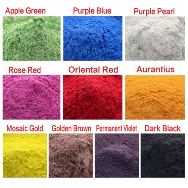 10g Cosmetic Grade Natural Mica Powder Pigment Soap Candle Colorant Dye 10 Color