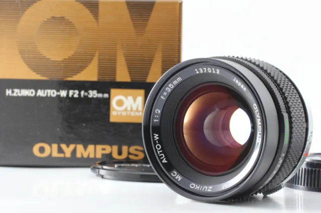 [Near MINT in BOX] Olympus OM System Zuiko MC Auto-W 35mm f/2 MF Lens from JAPAN