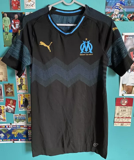 Puma 2018/19 Olympique Marseille EvoKnit Player Version Away Shirt Medium