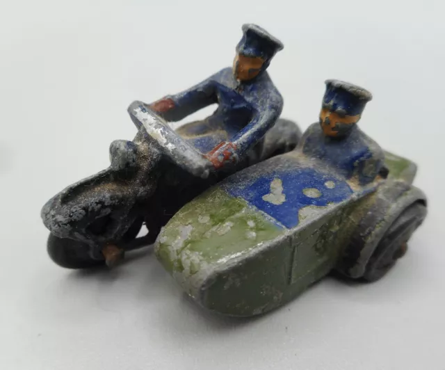 Vintage Dinky Toys by Meccano - Military Motorcycle & Sidecar