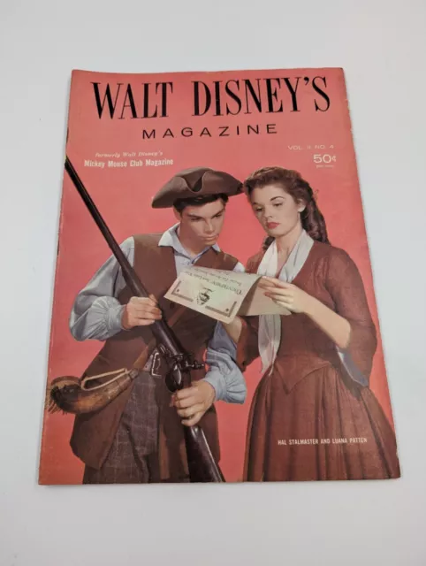 Vintage 1957 Walt Disney's Magazine Vol. 2 No. 5 Hal Stalmaster Luana Patten