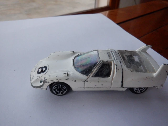 Politoys 1/43 N°553 - ISO Grifo GT 1967 Gris Métal - Miniature De Collection Occasion