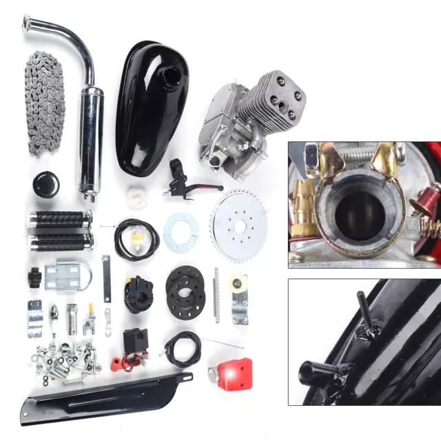 Full Set 100cc Bike Bicycle Motorized 2 Stroke Petrol Gas Motor Engine Kit New!