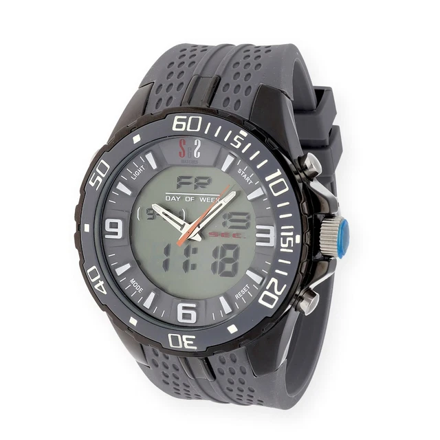 RELOJ DEPORTIVO ANALÓGICO Digital Silver and Steel S&S de Pulsera