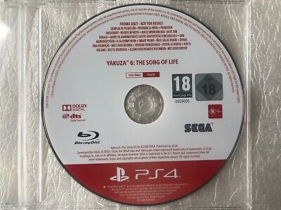 Yakuza 6 The Song of Life PS4 PROMO Rare PlayStation 4/5 Promotional (FULL GAME)