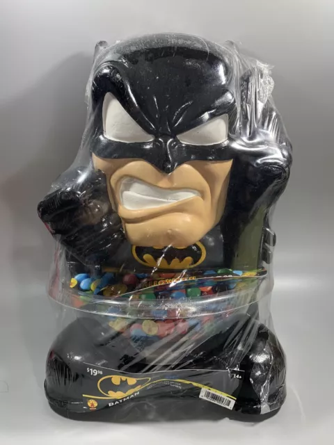 BATMAN 14” Dc Comics Candy Bowl Dish Holder Halloween Office Work NEW Rubies