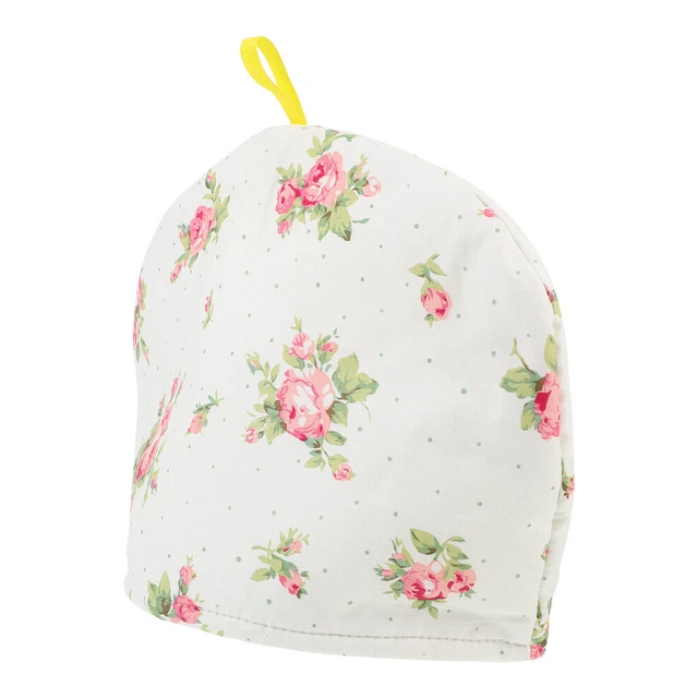 Té de algodón acogedor vintage flores té acogedor aislado