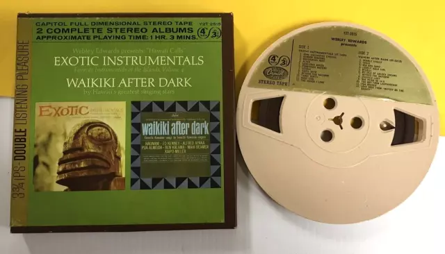 Webley Edwards EXOTIC INSTRUMENTALS/WAIKIKI 4 Track Stereo REEL 2 REEL Tape R2R4