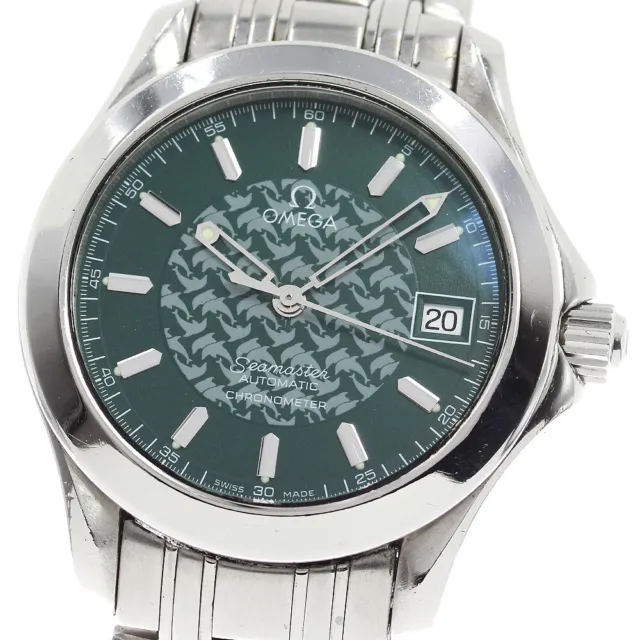 OMEGA Seamaster120m Jacques Mayol 1998 2506.70  green Dial AT Men's Watch_793083