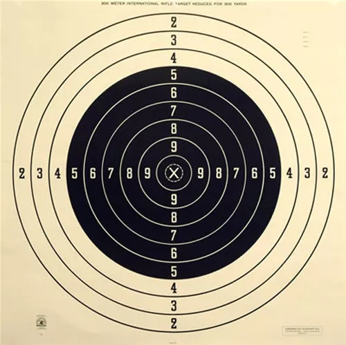 C-3 NRA Official 300 Yard International High Power Rifle Target, UIT, 35" x 35"