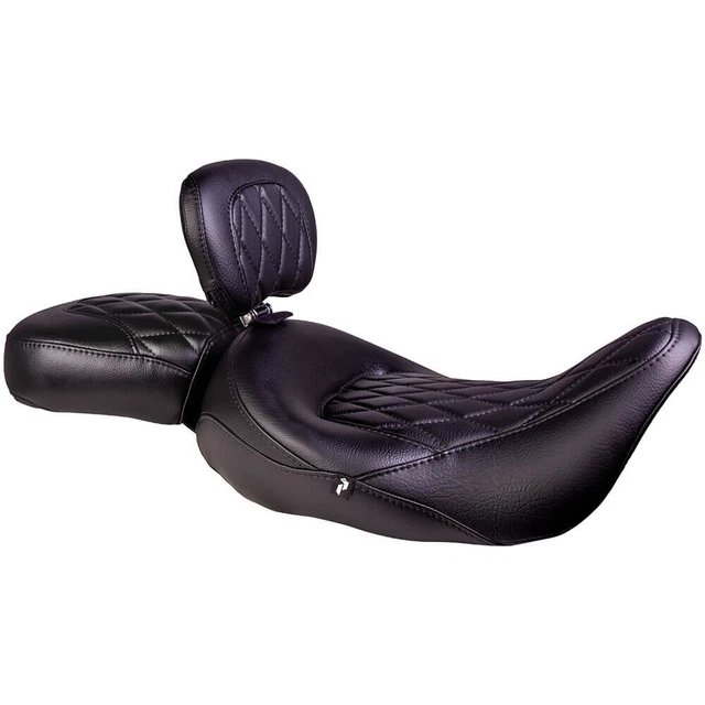 HARLEY-DAVIDSON Standard Solo Comfort Kit with Diamond Series Backrest Seat