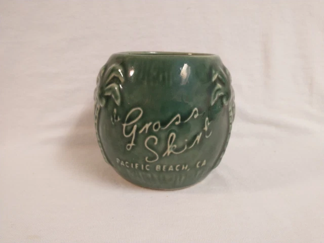 The Grass Skirt Pacific Beach, CA. Coconut Tiki Mug by Tiki Farm The Grass Skirt Pacific Beach, CA. Coconut Tiki Mug by Tiki Farm