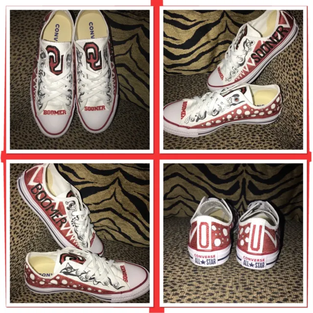 Converse All Star Knee High White Shoes 6 Custom Painted Tony Tiger  Kelloggs