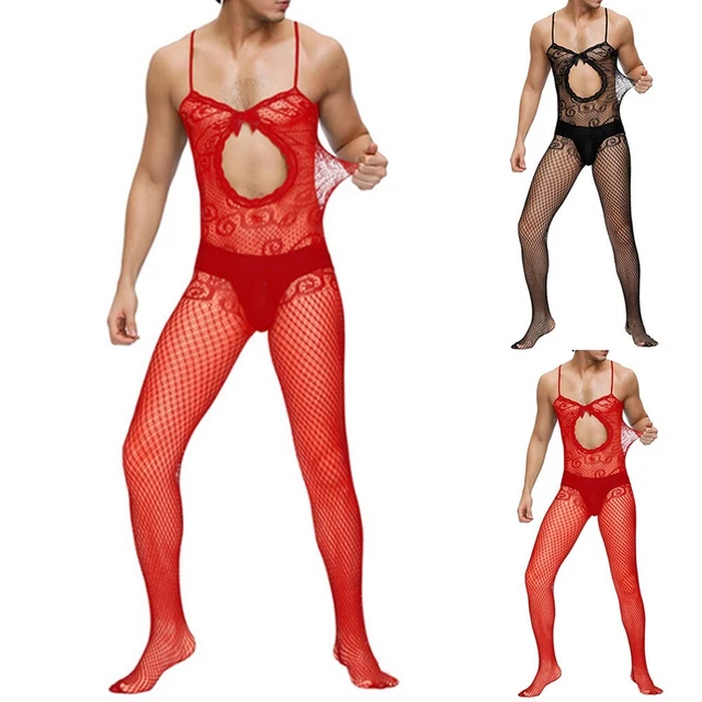 Collants Filet De Pêche Homme - Maille Pure, Taille Unique, Neuf Avec Étiquettes