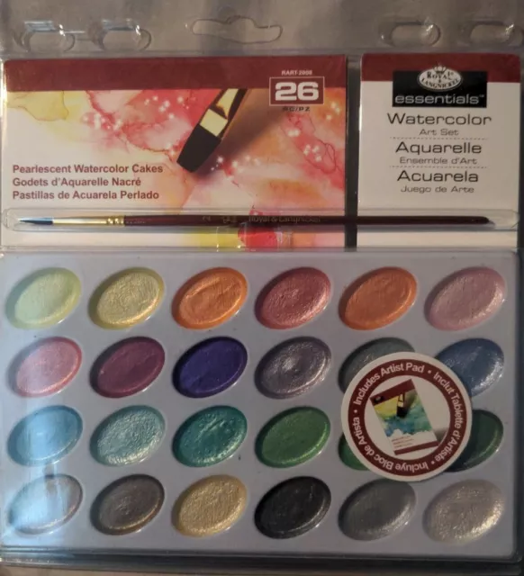 Royal & Langnickel Watercolor Pearlescent Cakes 29pc
