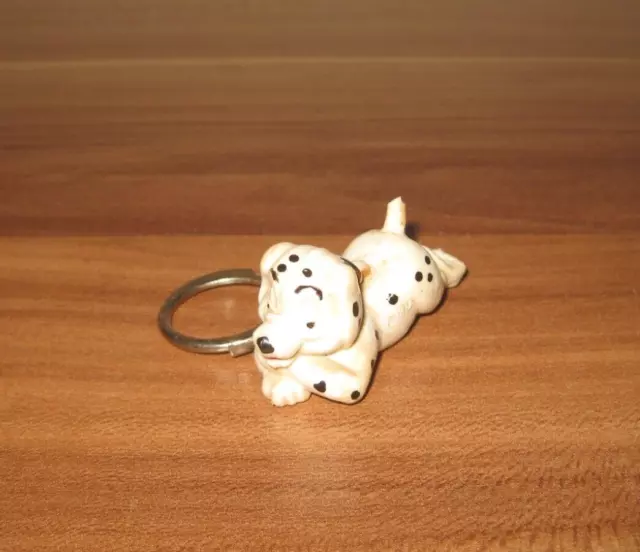 Dalmatians PVC Vintage Figurine Dog Key Ring