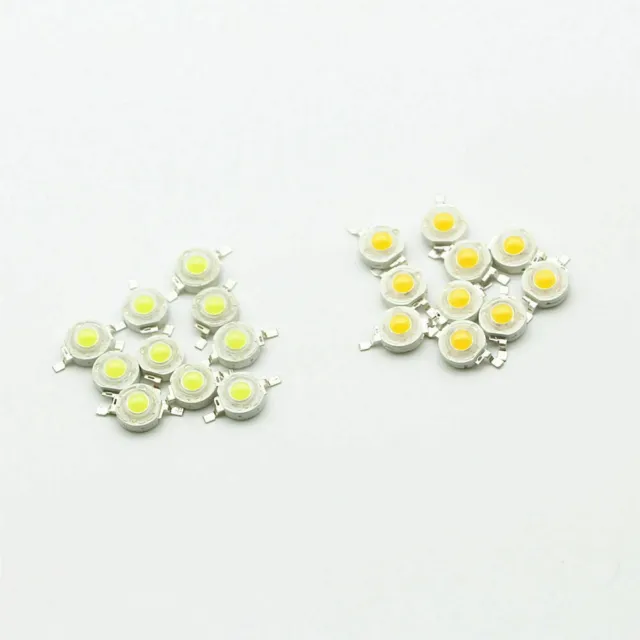 10Pcs LED COB Lamp Chip 1W 3W 3.2-3.6V 100-220LM Mini Bulb Diode SMD For DIY LED