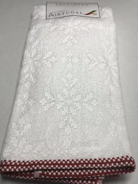 FELPINTER KITCHEN TOWELS (3) BLACK WHITE KHAKI 19 1/2 X 27 1/2 PORTUGAL NWT