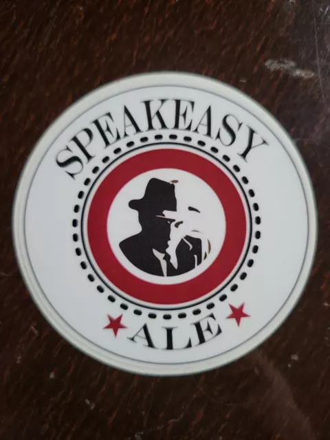 SPEAKEASY ALE Tap Handle Sticker decal brewing craft beer