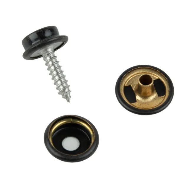 Easy to Use Snap Fastener Button Screw Studs Kit for Wall Nails 15mm Diameter