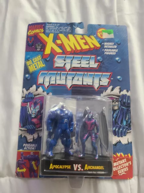NEW X-Men Steel Mutants Apocalypse vs Archangel Figures 1994 Toy Biz New!
