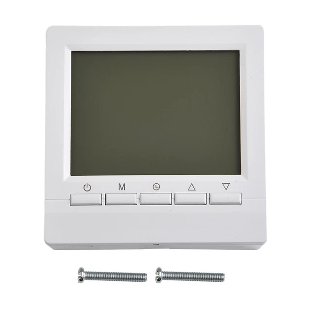 Contrôleur de thermostat de pièce LCD programmable filaire chaudière à gaz t