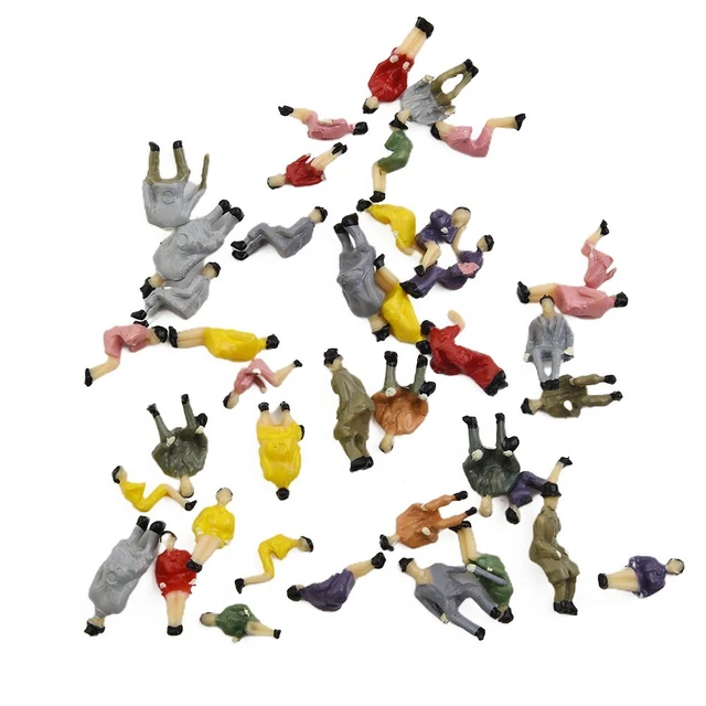 Diorama Modellismo 50 Figurines Personnes Échelle 1:87 FACULX